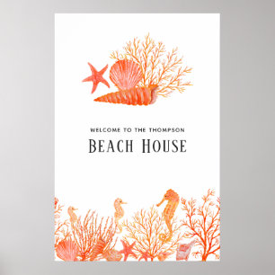 Poster Casa de Praia Coral Vivo