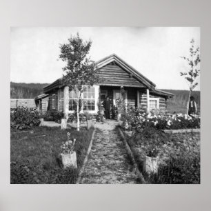 Pôster Casa de rancho perto de Fairbanks: 1916