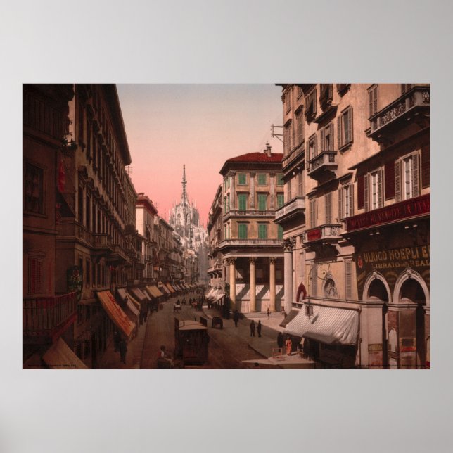 Pôster Casa de Victor Emmanuel, Milão, Itália (Frente)