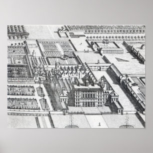 Pôster Casa do Badminton no condado de Gloucester