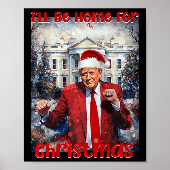 Poster Casa Do pai Para Trump De Natal1 (Frente)