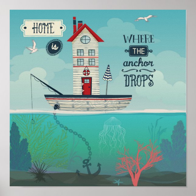 Poster Casa É Onde A Âncora Cai (Frente)