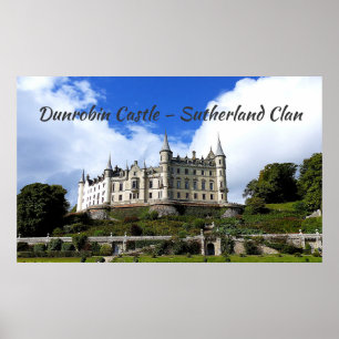 Poster Casa Familiar do Clã Sutherland no Castelo Dunrob