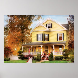 Poster Casa - Lace Amarelo - Casa dos Sonhos