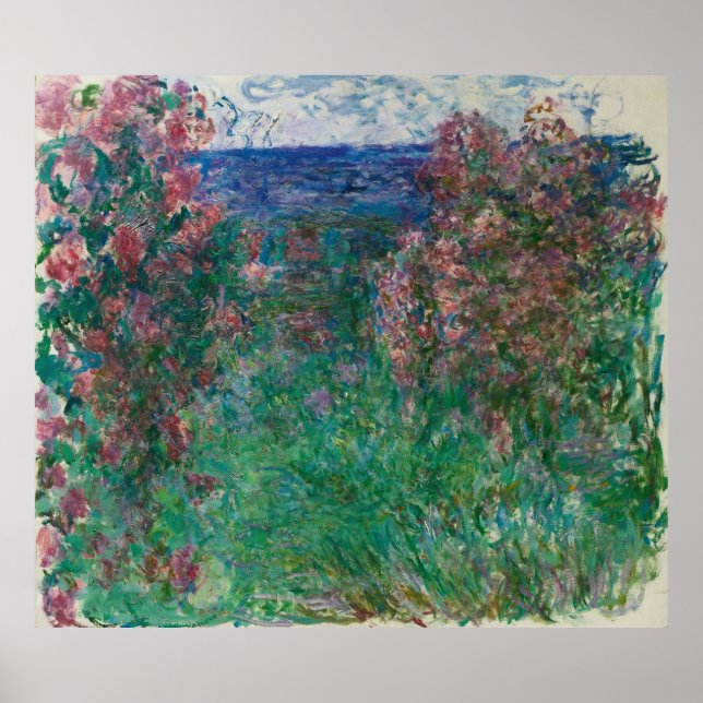 Poster Casa nas Rosas, Monet (Frente)