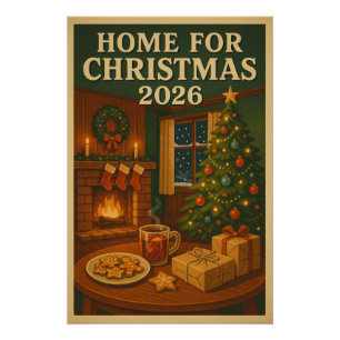 Pôster Casa para o Natal de 2026