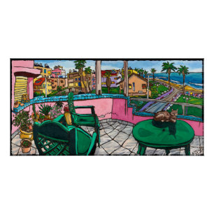 Pôster Casa pelo mar, poster de Kis-Lev de Jonathan