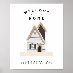 Poster Casa Personalizada de Boas-vindas