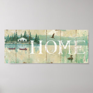 Pôster Casa perto do lago