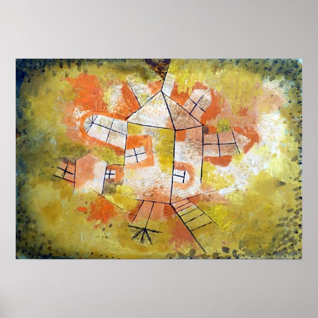 Poster Casa Revolvente de Paul Klee (Frente)