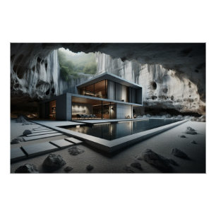 Pôster Casa Subterrânea em Caverna