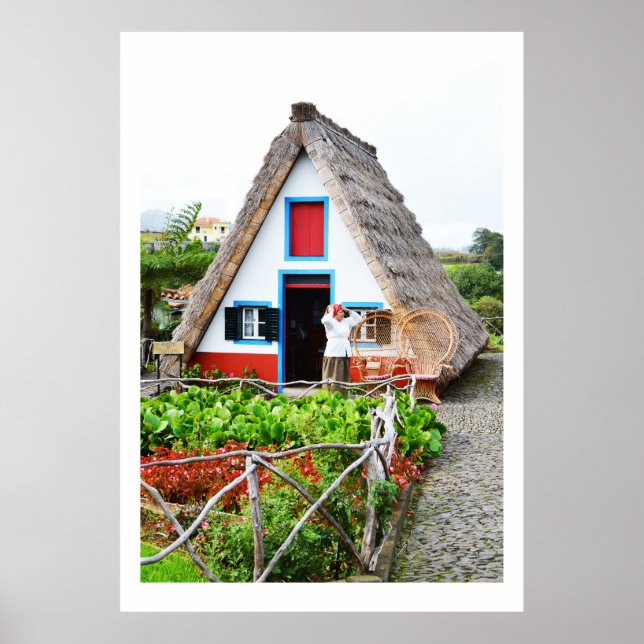 Pôster Casa tradicional em Santana (Frente)