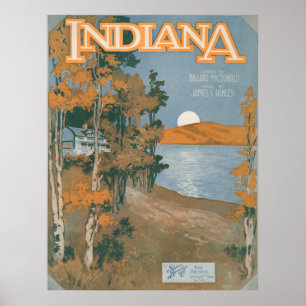 Pôster Casa traseira outra vez em Indiana