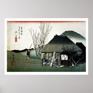 Pôster Casa Ukiyo-e da fazenda do japonês