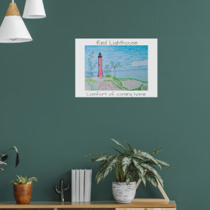 Poster Casa Vermelha na Praia