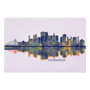 Pôster Casablanca Skyline