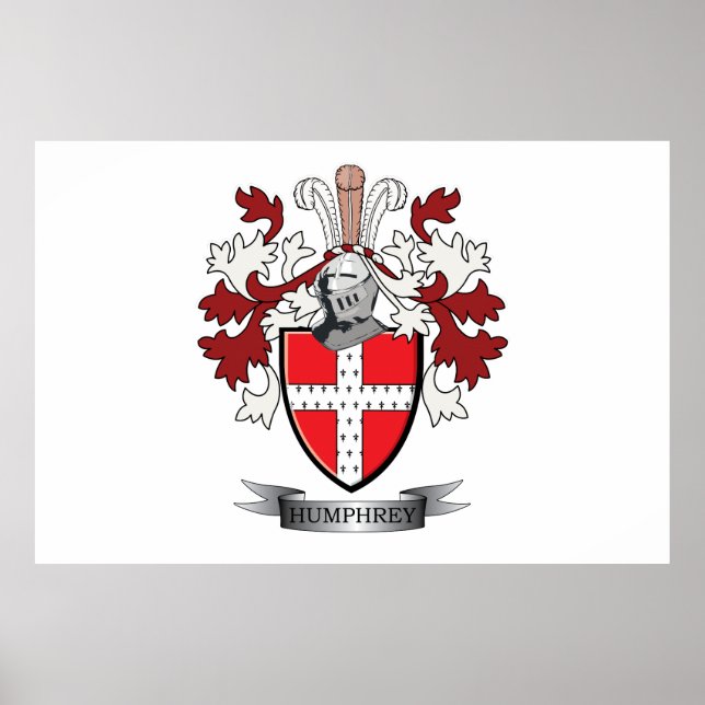 Pôster Casaco de Armas da Família Humphrey Crest (Frente)