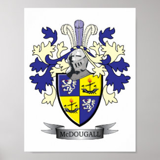 Poster Casaco de armas da McDougall Family Crest