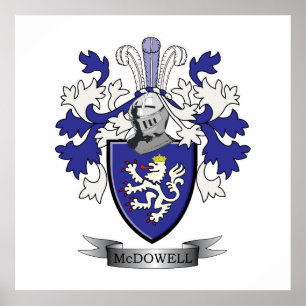 Poster Casaco de armas da McDowell Family Crest