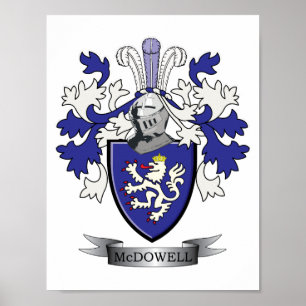 Pôster Casaco de armas da McDowell Family Crest