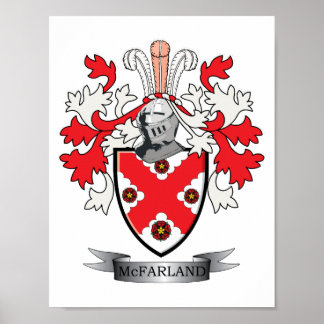 Poster Casaco de Armas da McFarland Family Crest