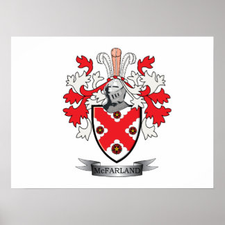 Poster Casaco de Armas da McFarland Family Crest