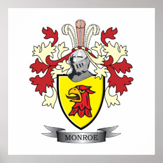 Pôster Casaco de armas da Monroe Family Crest