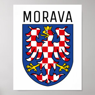 Poster Casaco de armas da Morávia - TCHECHIA