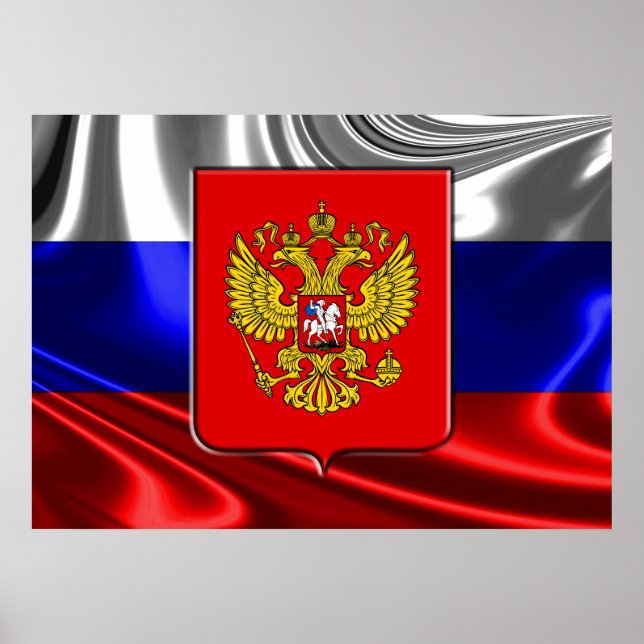 Pôster Casaco de armas da Rússia (Frente)