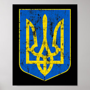 Poster Casaco de armas da Ucrânia