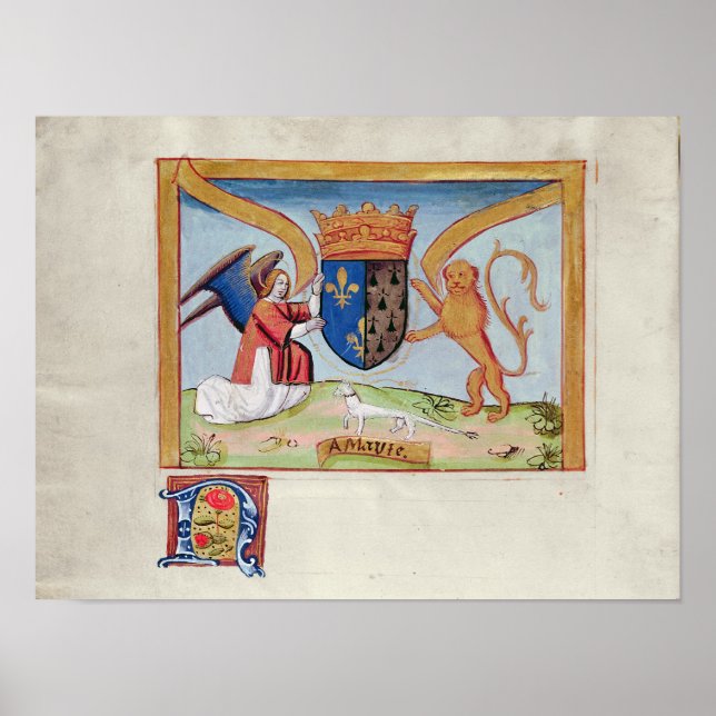 Pôster Casaco de Armas de Anne da Bretanha 1515 (Frente)