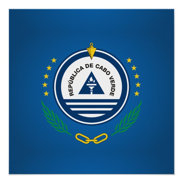 Pôster Casaco de armas de Cabo Verde (Frente)