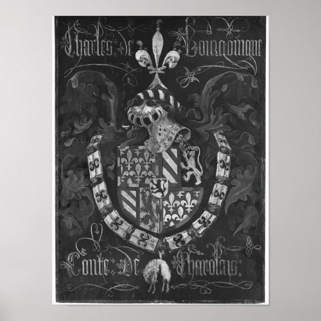 Poster Casaco de Armas de Charles de Bourgogne (Frente)