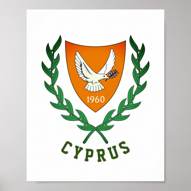 Poster Casaco de Armas de CHIPRE (Frente)