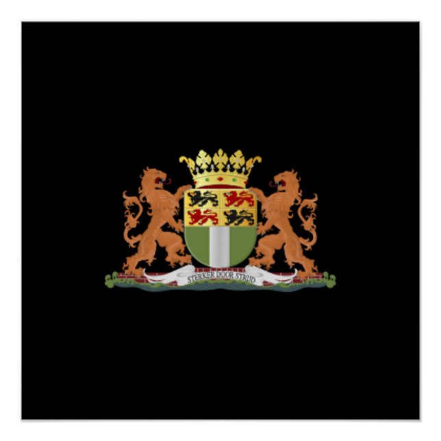 Pôster Casaco de armas de Roterdão (Frente)