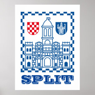 Poster Casaco de Armas de Split, Croácia