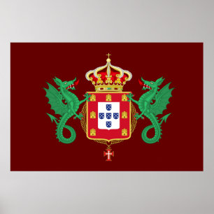 Poster Casaco de Armas do Reino de Portugal 1640-1910