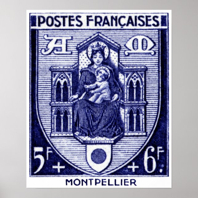Poster Casaco de Armas, Montpellier França (Frente)