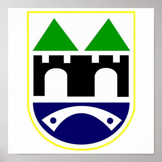 Pôster Casaco de Armas Sarajevo (Frente)