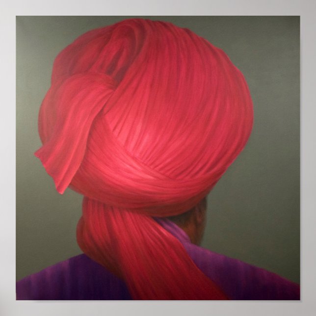 Pôster Casaco de roxo vermelho-turco (Frente)