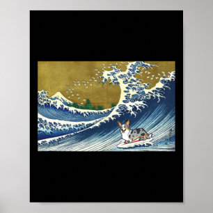 Poster Casaco engraçado retrô vintage de ondas de surf Me