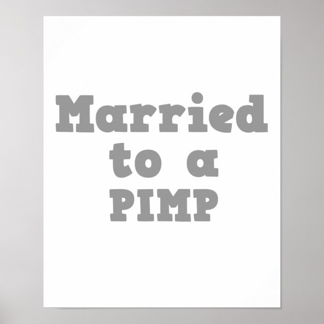 POSTER CASADO COM UM PIMP (Frente)