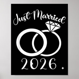 Poster Casados 2026 Alianças de Casamento Casal Correspon