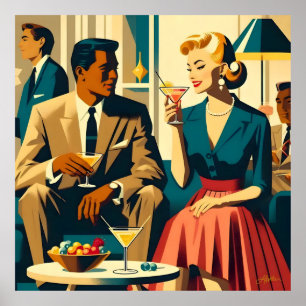 Poster Casais Atraídos por Festa de Cocktail