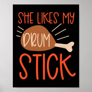 Poster Casais De Ação De Graças Que A Turquia Mama Ela Go