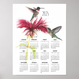 Poster Casais de Beija-flor de 2025 
