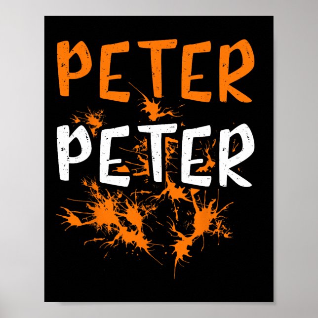 Poster Casais Figurino Peter Pumpkin Comendo Halloween (Frente)