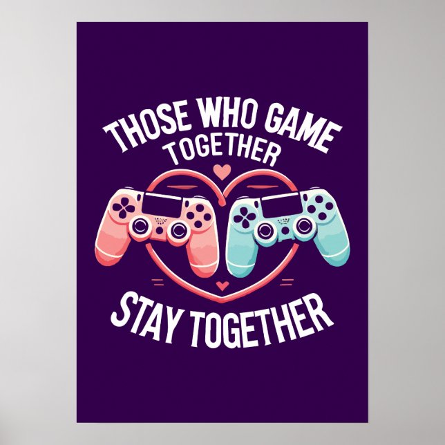 Poster Casais Que Jogam Juntos - Amantes De Casal De Jogo (Frente)