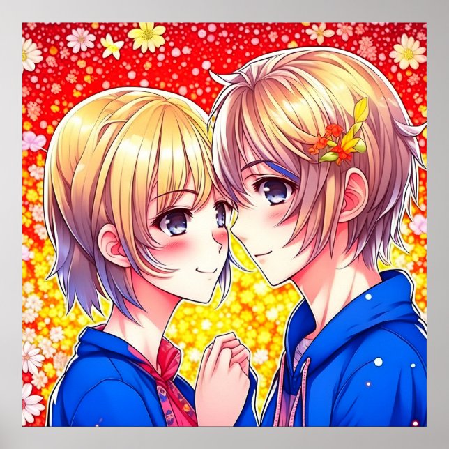 Poster Casal Anime (Frente)