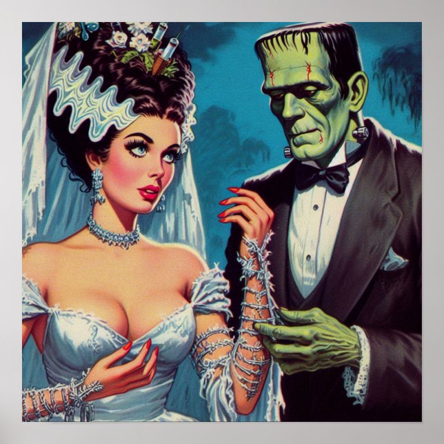 Poster Casal assustador (Frente)